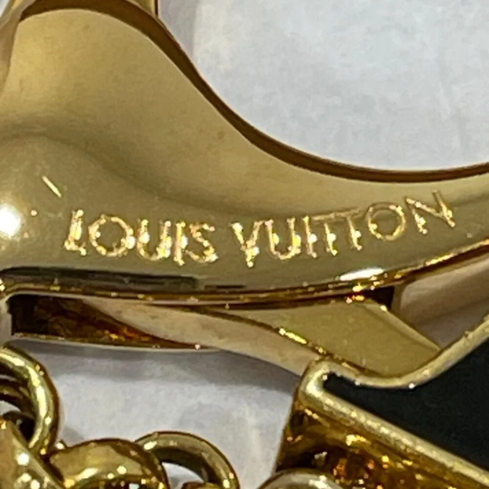 Louis Vuitton Fleur de Monogram Dore Bag Charm/Key Chain (128540)